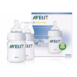 SRP:£11.00 AVENT - AIRFLEX BOTTLES 125ml TWIN PACK