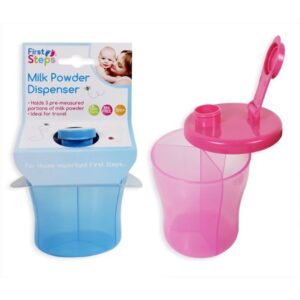 SRP:£1.49 1ST STEPS - MILK FEEDING DISPENSER Asstd cols.