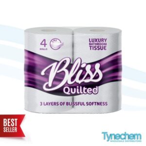 3PLY 160 SHEET LUXURY TOILET TISSUE 4PACK