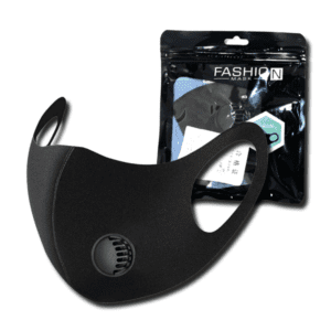 FASHION MASKS BLACK - VALVED
